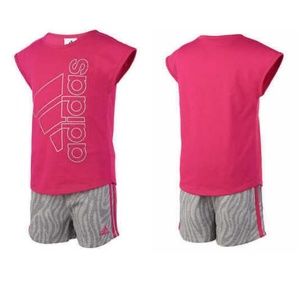 💥SALE💥 Adidas girls magenta top and short set